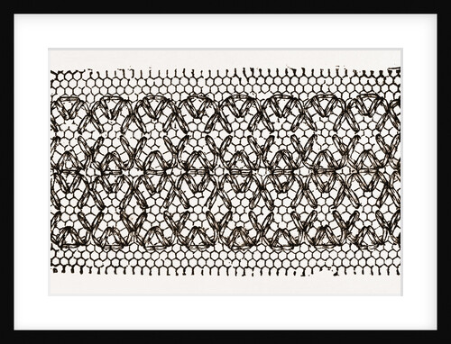 Design For Darning On Net by Anonymous