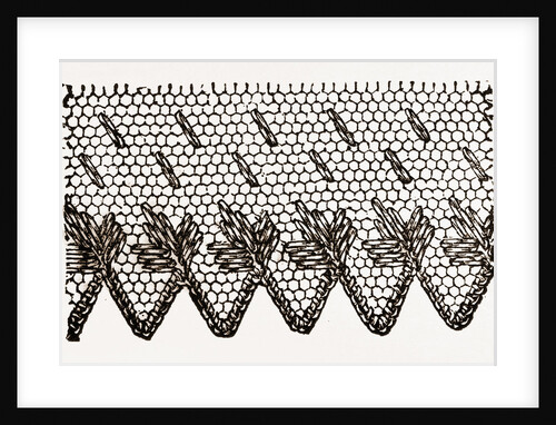 Design For Darning On Net by Anonymous