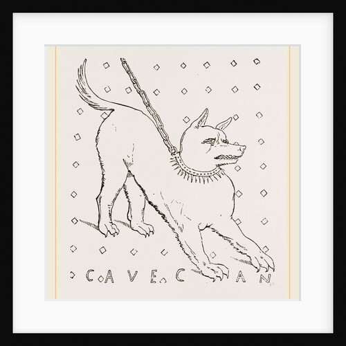 Roman House dog by Anonymous