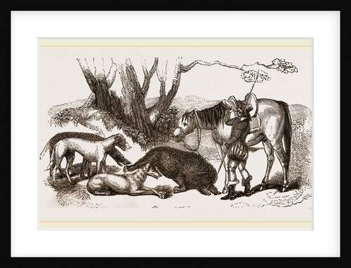 Boar Hunt by Anonymous