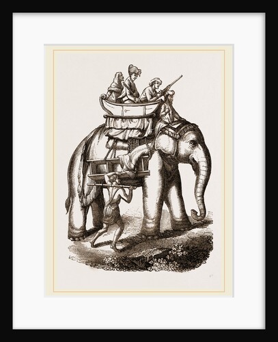Hunters in a howdah by Anonymous