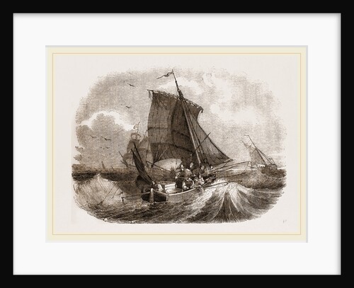 French boat angling for Mackerel by Anonymous