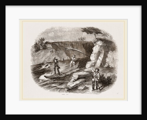 Chippeway Indian fishing USA America by Anonymous