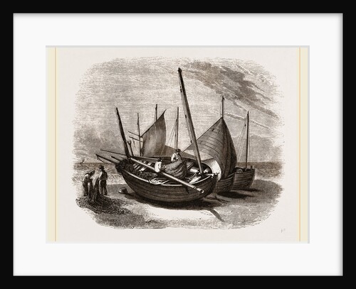 Fishing-boats at Hastings, UK by Anonymous