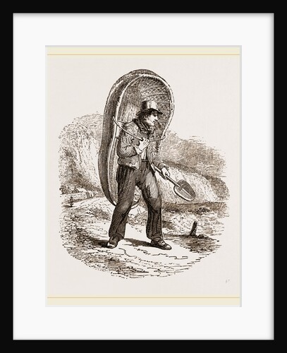 Fisherman of South Wales with Coracle by Anonymous