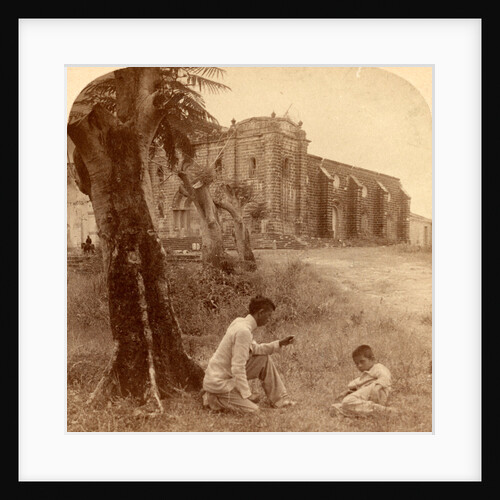 Church at Guadalupe destroyed by fire, Philippines, 1899 by Anonymous