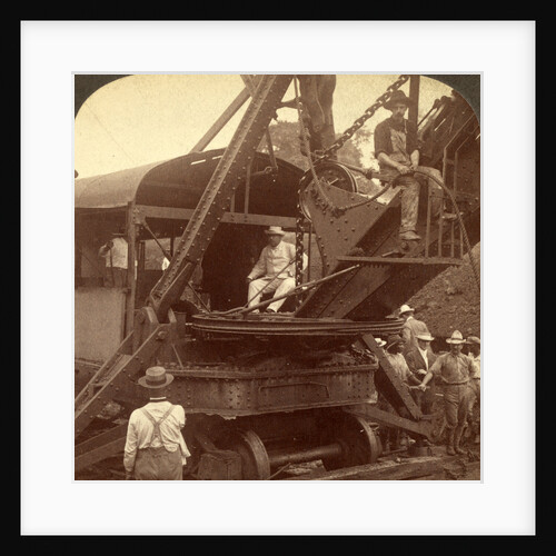 President Roosevelt running an American steam-shovel at Culebra Cut, Panama Canal by Anonymous
