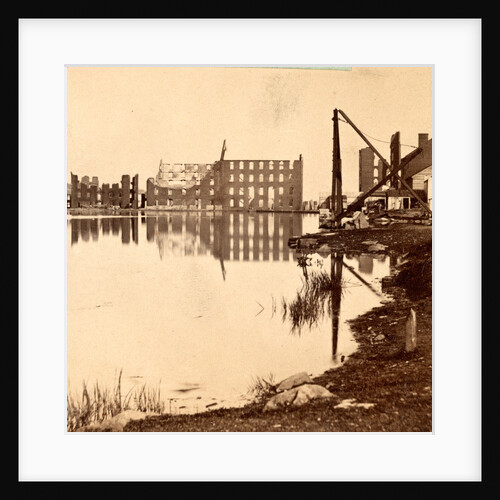 Ruins of the burnt district, from the canal basin, Richmond, VA, looking east by Anonymous