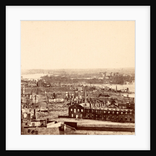 Panoramic view of Richmond in ruins by Anonymous