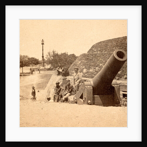 View on the Point Battery, Charleston, S.C., showing the gun in the Cheevrs battery, looking S.W. by Anonymous