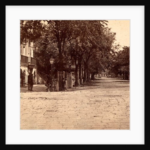 View looking East from the corner of Meeting St. and Broad St., Charleston, S.C., City Hall in the foreground, now used as a Provost Guard House by Anonymous