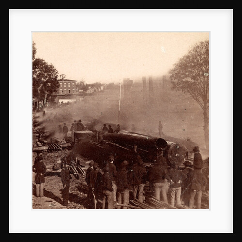 Gen. Sherman's men destroying the railroad, before the evacuation of Atlanta, Ga. by Anonymous