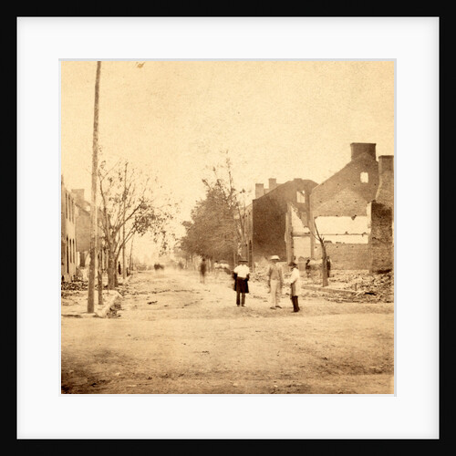 Main Street - Looking West Chambersburg, Franklin Co., Pa., destroyed by the rebels under McCausland, July 30th, 1864 by Anonymous