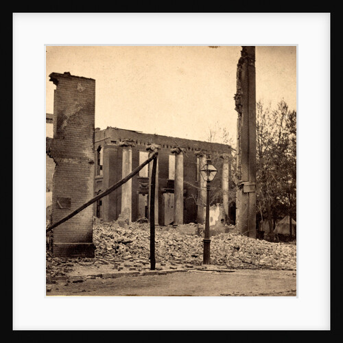Court House, Chambersburg, Franklin Co., Pa., destroyed by the rebels under McCausland, July 30th, 1864 by Anonymous