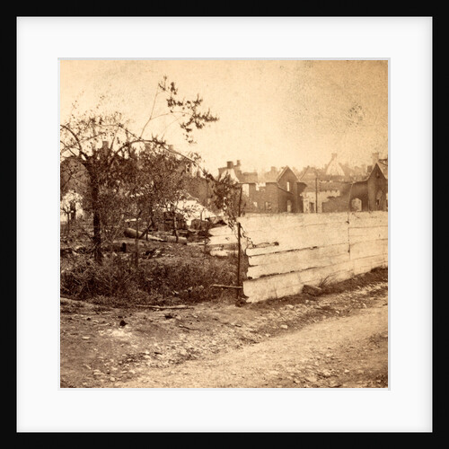 Market Street near Second - looking south-west, Chambersburg, Franklin Co., Pa., destroyed by the rebels under McCausland, July 30th, 1864. by Anonymous