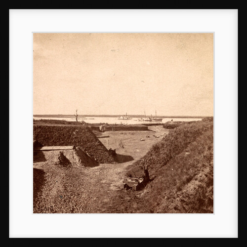 View of Fort McAlister (i.e. McAllister), Ga., looking up the Ogechee (i.e. Ogeechee) River by Anonymous
