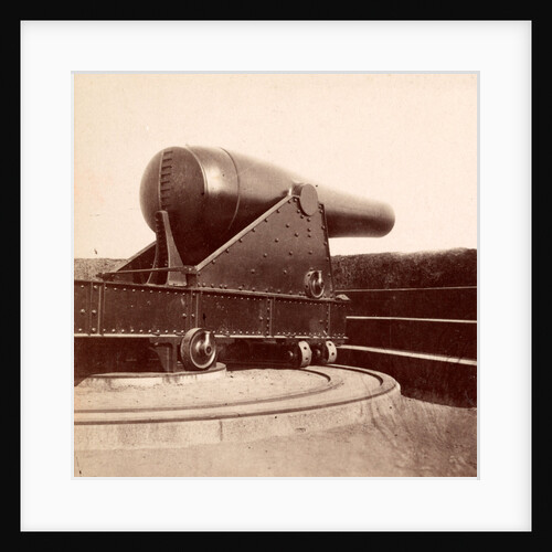 Fifteen-inch gun in Battery Rodgers on the Potomac by Anonymous