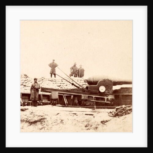 English Armstrong gun in Fort Fisher, N.C. by Anonymous
