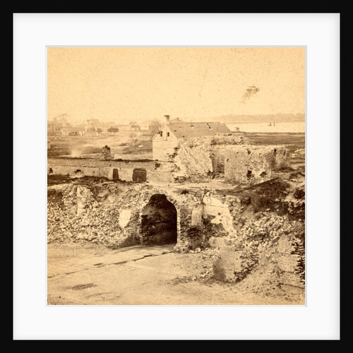 Fort Moultrie Sallyport and ruins of the fort from the interior by Anonymous