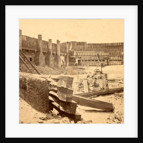 Interior of Fort Sumpte, S.C., looking south, showing officers' quarters by Anonymous