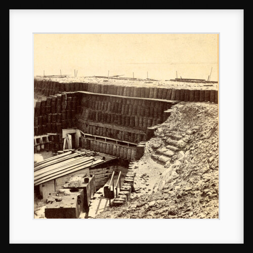 Interior of Fort Sumpte, looking toward Morris Island by Anonymous