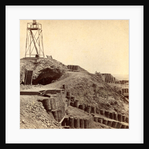 Interior of Fort Sumpte, showing light house by Anonymous