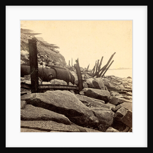 Sea face of Fort Sumpte, shewing (i.e. showing) broken guns &c by Anonymous