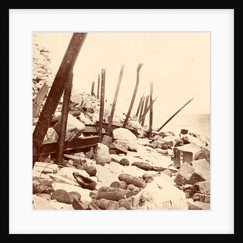 Fort Sumter after the bombardment by Anonymous