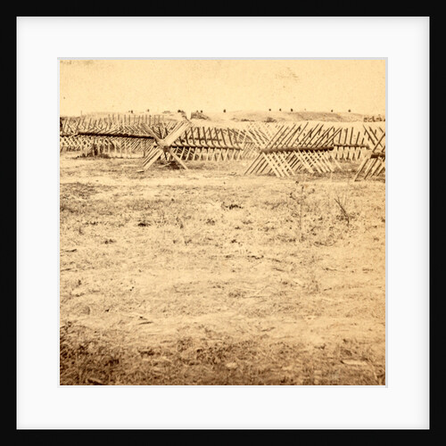 Chevaux-de-Frise in front of the Rebel Works at Petersburgh (i.e. Petersburg), VA, USA by Anonymous