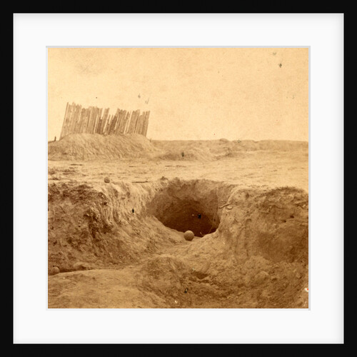 Fortifications and bomb-proofs, in front of Petersburgh (i.e. Petersburg), Va, USA by Anonymous