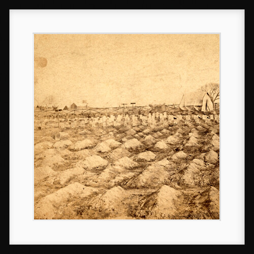 Soldiers' graves near the General Hospital, City Point, VA, USA by Anonymous