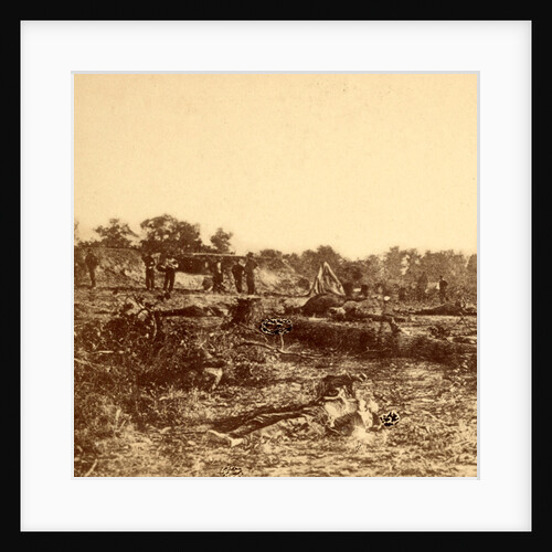 Confederate dead at Fort Robinette, Corinth, USA by Anonymous