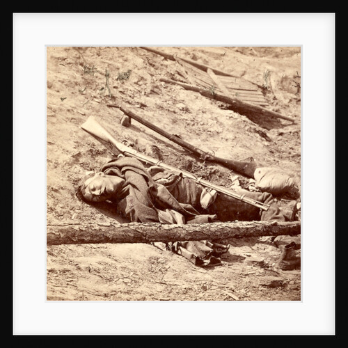 Dead Confederate soldier in the trenches, USA by Anonymous
