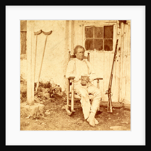 John L. Burns, the old hero of Gettysburgh (i.e. Gettysburg), recovering from his wounds, USA by Anonymous