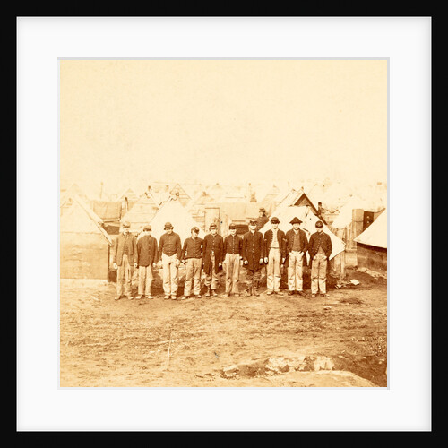 Soldiers' winter quarters, Army of the Potomac. Inside the first line of fortifications, near City Point, VA, USA by Anonymous