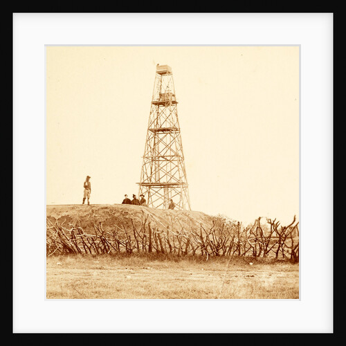 Signal tower on the line before Petersburg, Va, 1864, USA by Anonymous