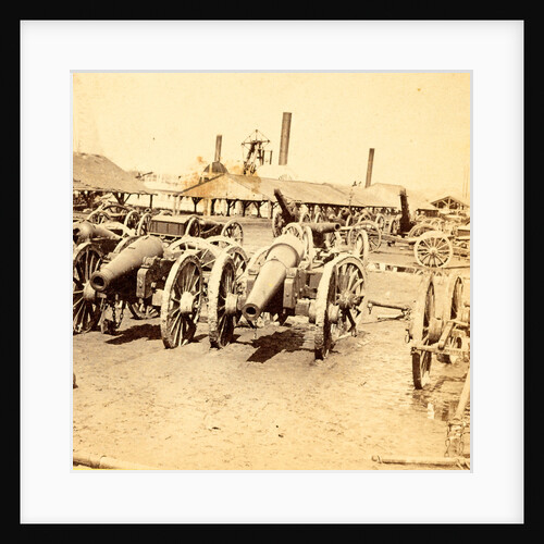 Captured siege guns, at Rocketts, Richmond, VA, USA by Anonymous