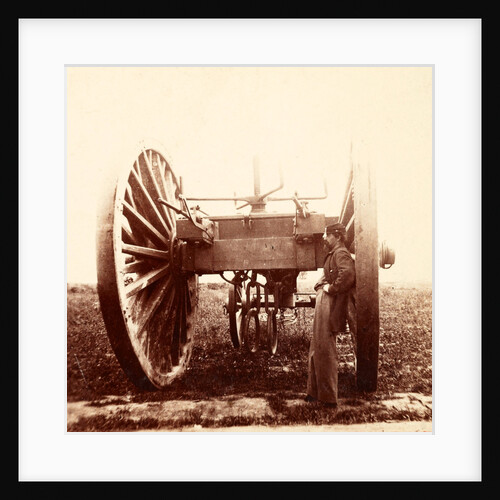 Sling cart for moving heavy cannon, USA by Anonymous