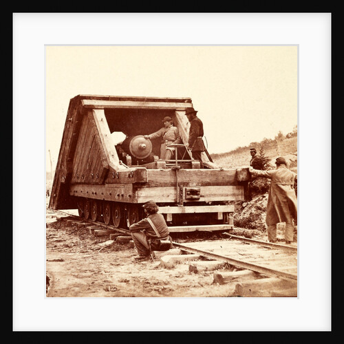 Railroad battery before Petersburg, USA by Anonymous