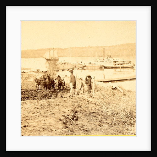 General hospital wharf. Army of the Potomac, City Point, VA, USA by Anonymous