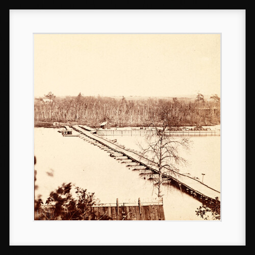 Pontoon across the Appomattox River, VA, Broadway Landing, USA by Anonymous