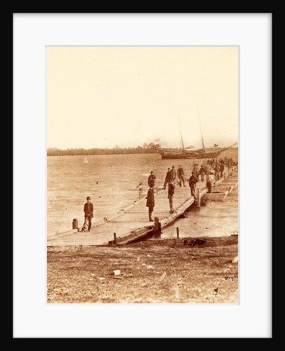 Building a pontoon bridge at Beaufort, S.C., USA by Anonymous