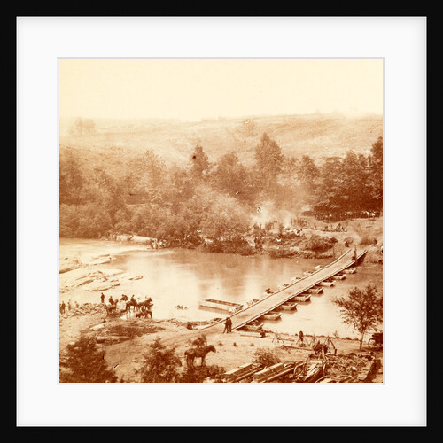 A canvas pontoon bridge, USA by Anonymous