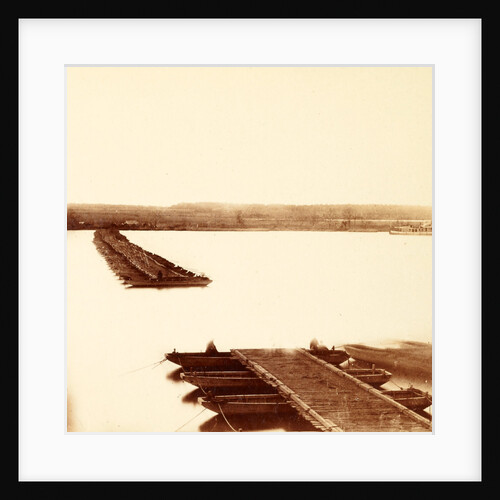 Pontoon bridge opened for steamers, USA by Anonymous