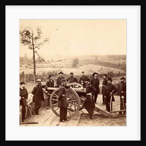 Maj. Gen. Sherman and staff. This view was taken in the trenches before Atlanta, Ga., USA by Anonymous