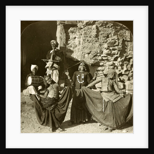 Professsional dancing girls in the streets of old Delhi, India by Anonymous