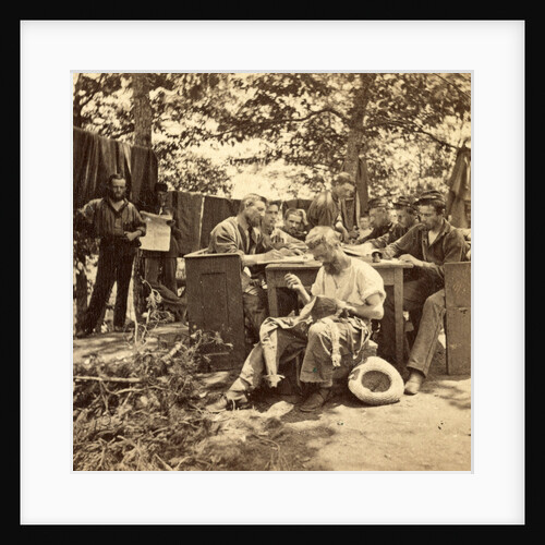 War views. No. 1501, Camp life, Army of the Potomac, writing to friends at home, USA by Anonymous