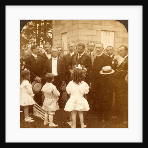 A tribute from the children to President Roosevelt at the monument, Wyoming, Pa., USA by Anonymous