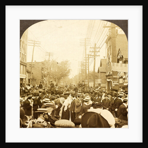 C.T.A.U. Parade on S. Main St., showing John Mitchell in carriage, Wilkes-Barre, Pa., Aug. 10, 1905., USA by Anonymous