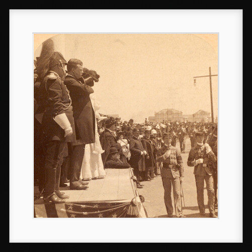 The military parade passing in review before President Roosevelt, Exposition Auditorium, Charleston, S.C., USA by Anonymous